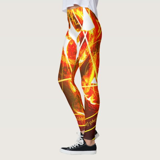 Demonic Hellfire Sigil of Chaos Infernal Red Leggings (Links)