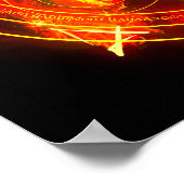 Demonic Hellfire Sigil of Chaos Infernal Red Poster (Hoek)