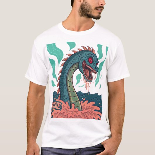 Demonic Loch Ness Monster - Een nachtmerrie uit de T-shirt (Voorkant)