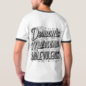 Demonic Malevolence Mannen Ringer T-Shirt 👕✅ (Achterkant)