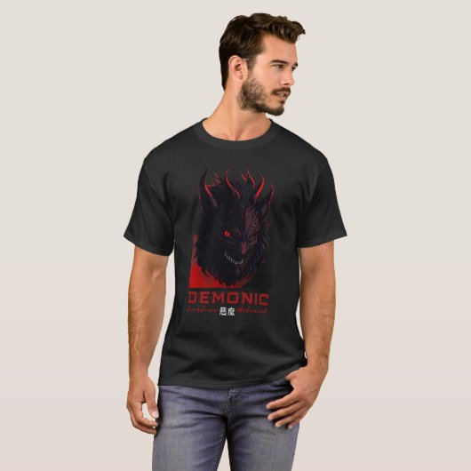 Demonic mask t-shirt (Voorkant volledig)