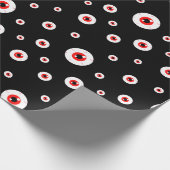 Demonic Red Eyeball Cadeaupapier (Hoek)