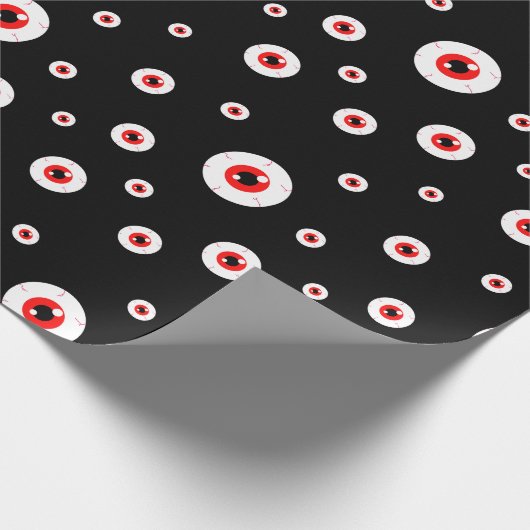 Demonic Red Eyeball Cadeaupapier (Hoek)