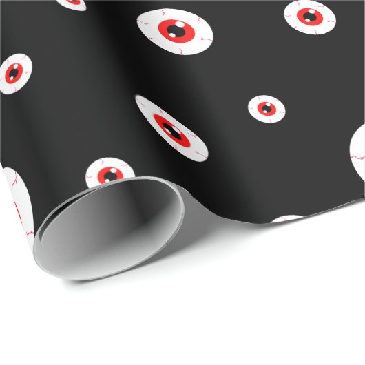 Demonic Red Eyeball Cadeaupapier (Rol Hoek)