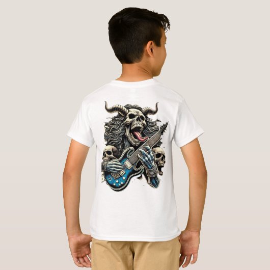 Demonic Riffs: Rock & Roll voor altijd T-shirt (Achterkant volledig)