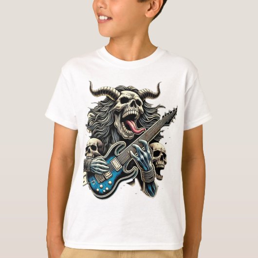 Demonic Riffs: Rock & Roll voor altijd T-shirt (Voorkant)