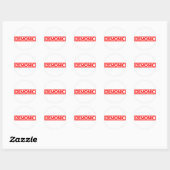 Demonic Stamp Ronde Sticker (Vel)
