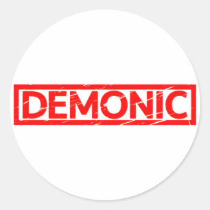 Demonic Stamp Ronde Sticker