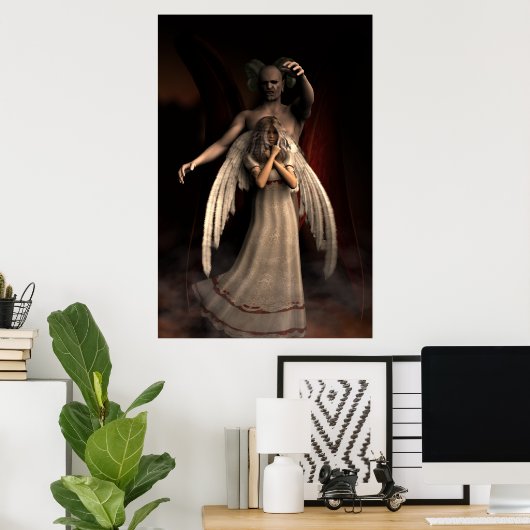 Demonic Threat Poster (Thuiskantoor)