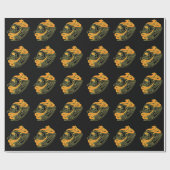 Demonica (donker)-pakpapier cadeaupapier (Vlak)
