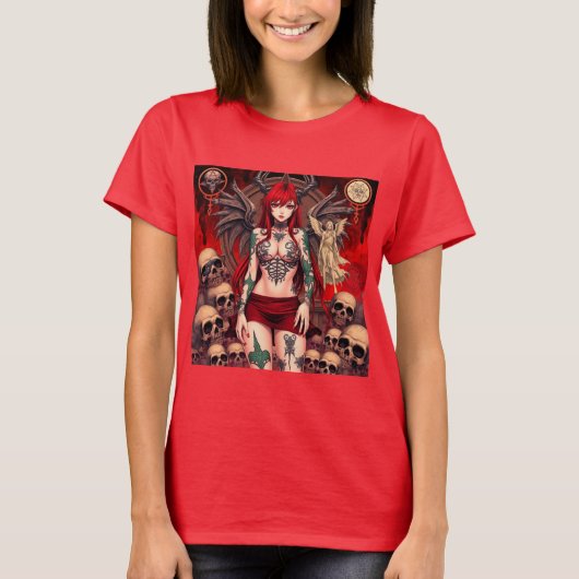 Demonio Seductora y Ángel Puro: Dualidad Oscura T-shirt (Voorkant)