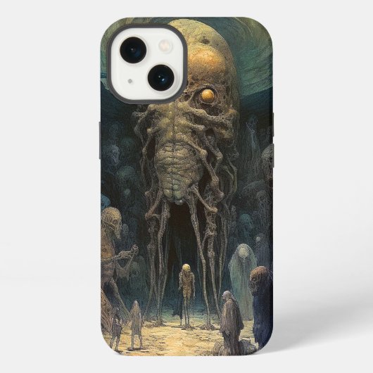 Demonisch Alien Onderwereldwezen iPhone Hoesje (Achterkant)