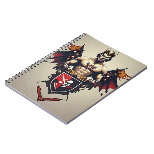 demonisch kampioen notitieboek (Linkerzijde)