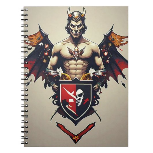 demonisch kampioen notitieboek (Voorkant)