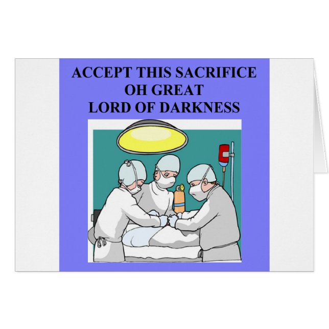 demonische arts / chirurgische mop (Voorkant Horizontaal)