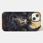 Demonische Dark Fantasy Goth Gotische Kunst iPhone Hoesje (Achterkant horizontaal)