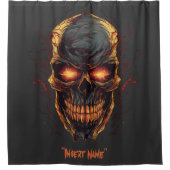 demonische gedaante douchegordijn (Voorkant)