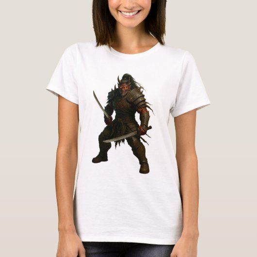 Demonische samoerai krijger t-shirt (Voorkant)