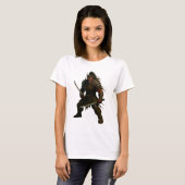 Demonische samoerai krijger t-shirt (Voorkant volledig)