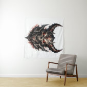 Demonische Schedel met Hoorns Wandkleed (In Situ (horizontaal))