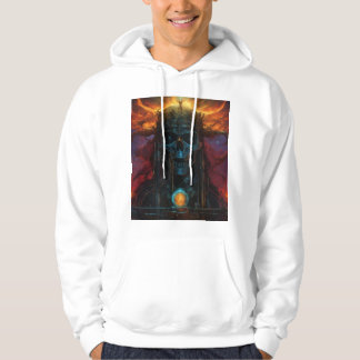 Demonische Schedel van de Ondergang – Donkere Goth Hoodie