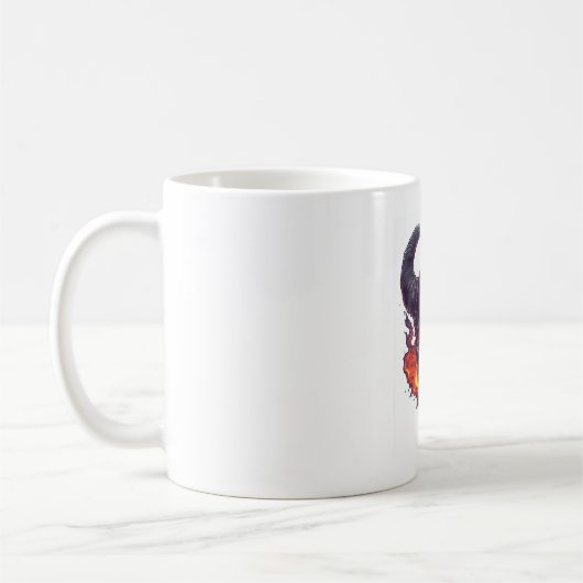 Demonische Schedel Vuurstorm Koffiemok (Links)
