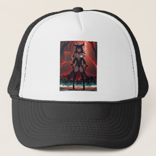 Demonische vrouw met contact op kruispunt, Anime D Trucker Pet