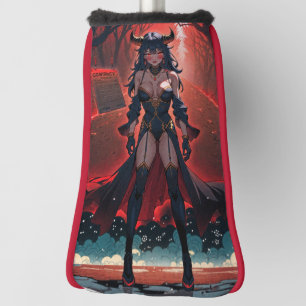 Demonische vrouw met contact op kruispunten, Anime Golfheadcover