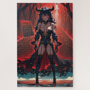 Demonische vrouw met contact op kruispunten, Anime Legpuzzel
