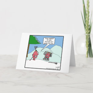 Demons & Sneeuwengelen Kerst wenskaart Feestdagen Kaart