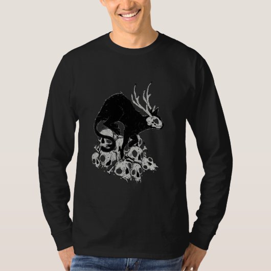 Demonschaat met Botten van het schedelhoofd T-shirt (Voorkant)