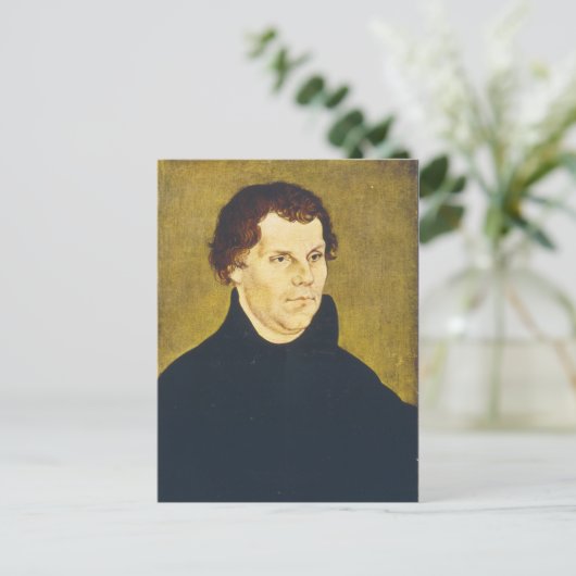 Demonstrant Reformist Martin Luther door L. Cranac Briefkaart (Staand voorkant)