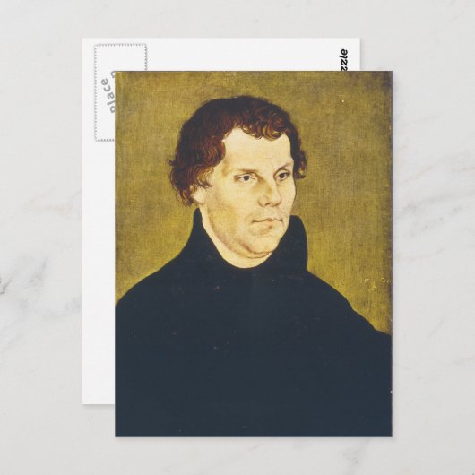 Demonstrant Reformist Martin Luther door L. Cranac Briefkaart (Voorkant / Achterkant)
