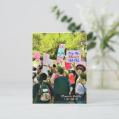 Demonstratie Briefkaart vrouwen maart (Staand voorkant)