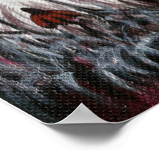 Demonstratie met poster van bloemacrylverf (Hoek)