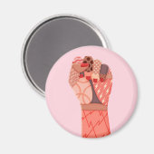 Demonstratie moderne kunst magneet (Voorkant / Achterkant)