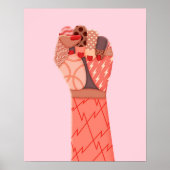 Demonstratie moderne kunst poster (Voorkant)