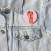 Demonstratie moderne kunst ronde button 5,7 cm (In situ)