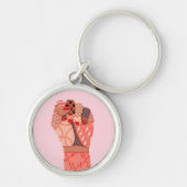 Demonstratie moderne kunst sleutelhanger (Voorkant)