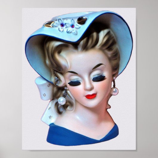 Demonstratie Southern Belle Head Vase Bonnet Lady Poster (Voorkant)