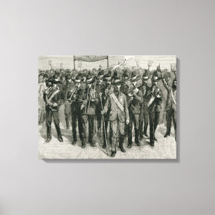 Demonstratie van de staat Parnell Canvas Afdruk