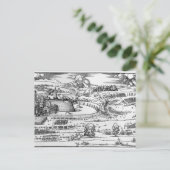 Demonstratie van defensieve maatregelen briefkaart (Staand voorkant)