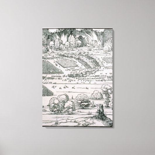 Demonstratie van defensieve maatregelen canvas afdruk (Voorkant)