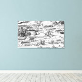 Demonstratie van defensieve maatregelen canvas afdruk (Insitu (Houten vloer))