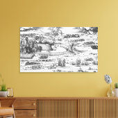 Demonstratie van defensieve maatregelen canvas afdruk (Insitu (Woonkamer))