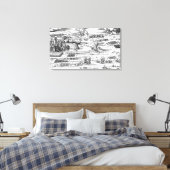 Demonstratie van defensieve maatregelen canvas afdruk (Insitu (Slaapkamer))