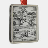 Demonstratie van defensieve maatregelen metalen ornament (Rechts)