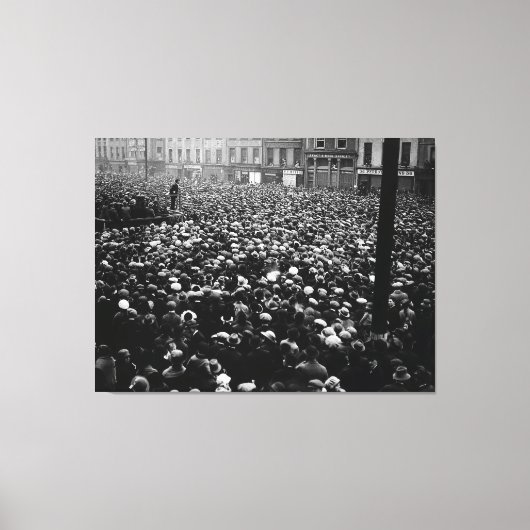 Demonstratie van Michael Collins Free State 1922 Canvas Afdruk (Voorkant)