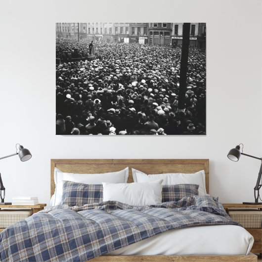 Demonstratie van Michael Collins Free State 1922 Canvas Afdruk (Insitu (Slaapkamer))