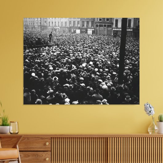 Demonstratie van Michael Collins Free State 1922 Canvas Afdruk (Insitu (Woonkamer))
